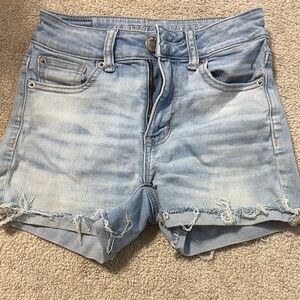 American Eagle Outfitters Women's Light Blue Denim Shorts
